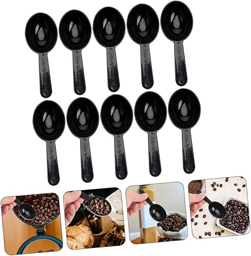 Miniatura 9 de Juego de cucharas medidoras de grano de café, cucharas de plástico multiusos para cocinar, hornear, té y condimentos