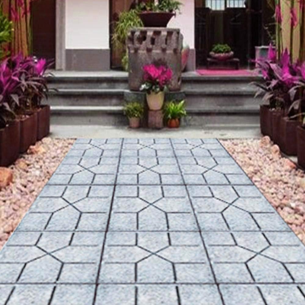Molde de pavimentación de jardín al aire libre, molde de calzada de bricolaje Molde de pavimento de piedra de pavimento Herramienta reutilizable, molde de piedra de cemento de hormigón para calzada