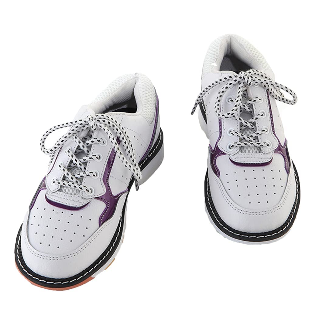 VEACAM Women's Bowling Sneakers Lightweight Bowlers Footwear Comfort Breathable Bowls Trainers,White,5