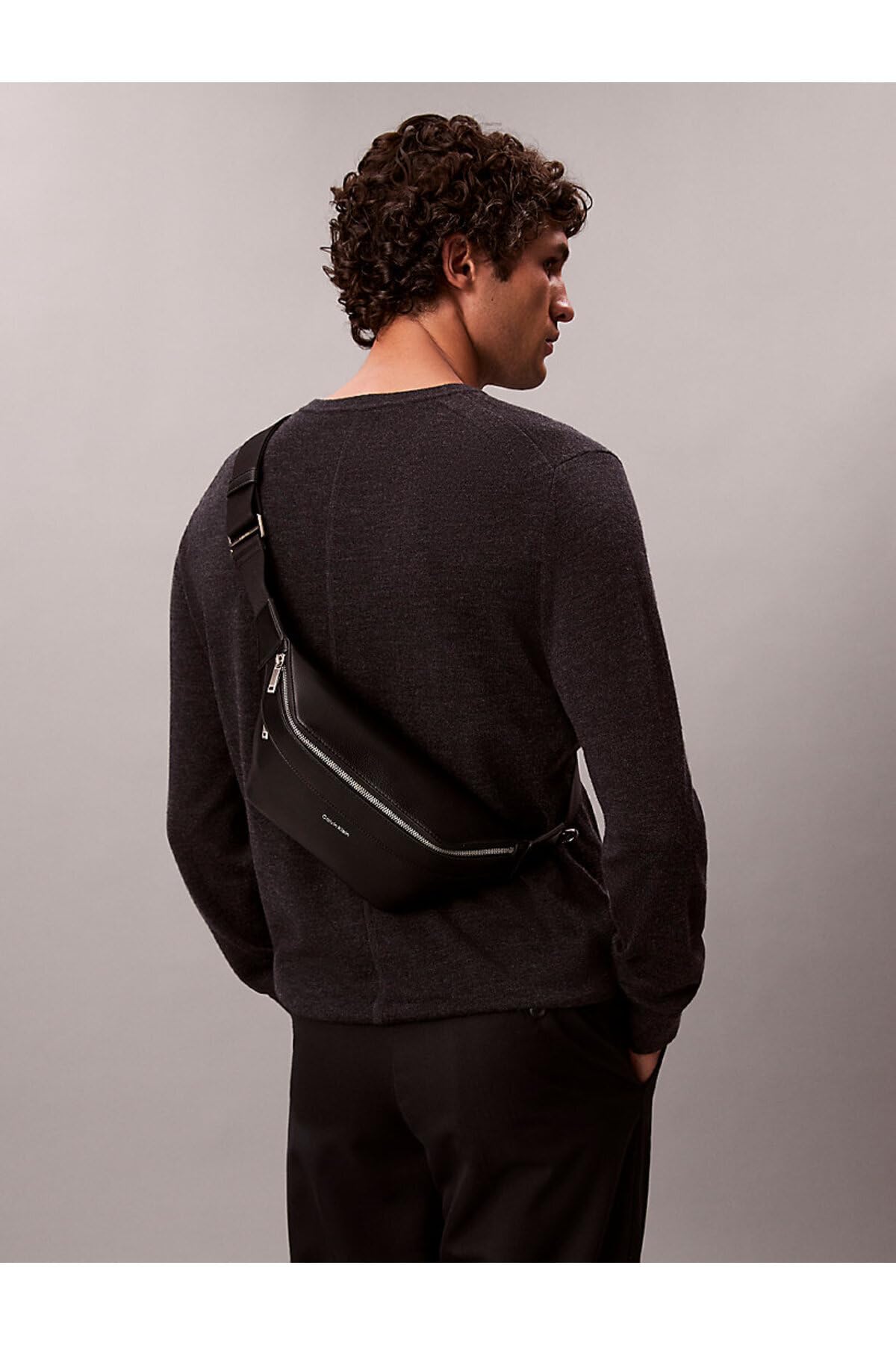 Calvin Klein Riñonera elevada LV04D3161G para Hombre, Color Negro (Negro), Talla única