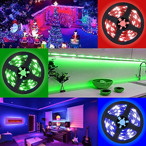 Cinta LED RGB a batería 9M con control remoto miniatura 3