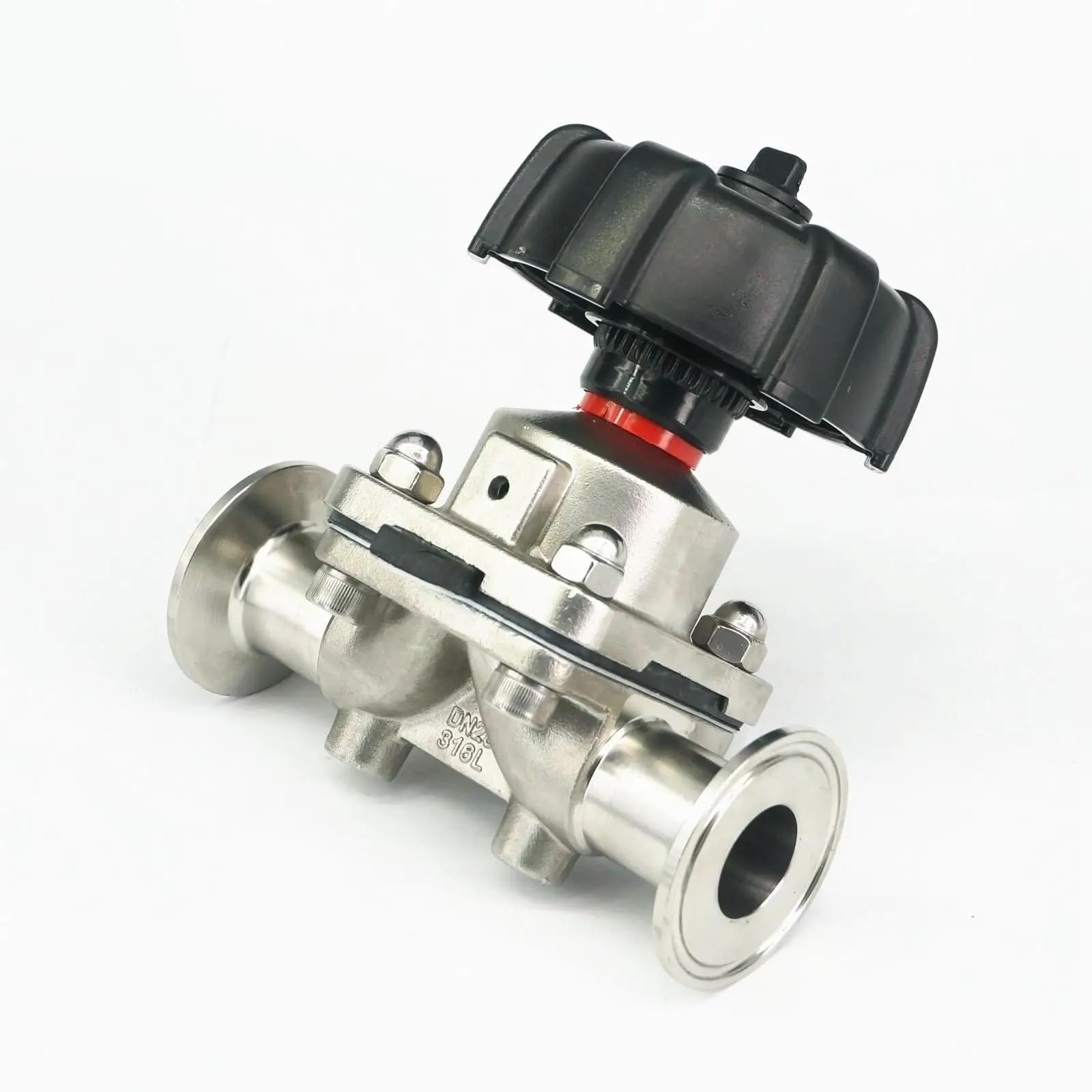 HDPHCRIUN 1" 25mm 316 Stainless Steel 1.5" Tri Clamp Diaphragm Valve