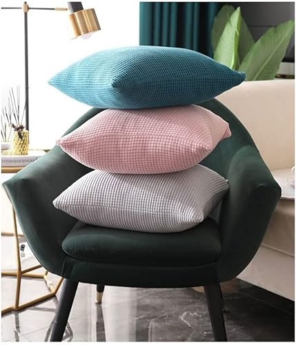 Miniatura 5 de Funda de almohada para sofá, funda cuadrada de cojín de 45 x 45 pulgadas, color gris, funda para almohada de sofá, fundas de cojín de sofá para