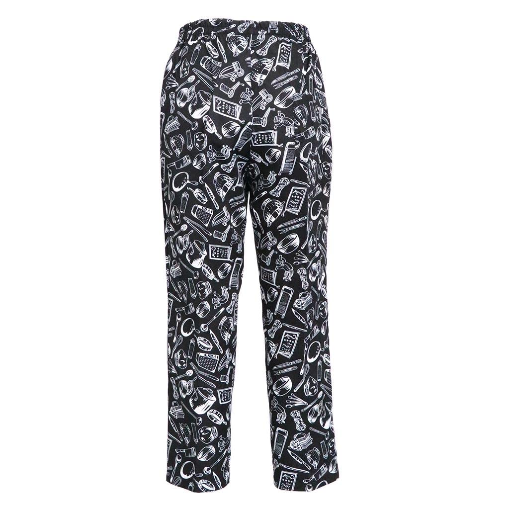 2 Pantalones Holgados Elásticos de Algodón para Cocinero/chef, Cómodos, para Trabajo, para Hombre Y Mujer.