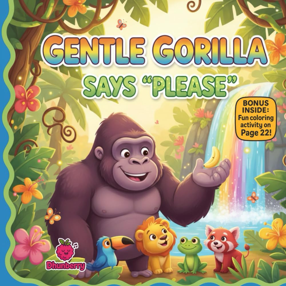 Gentle Gorilla Says “Please”: A Sweet Rhyming Picture Book About Manners, Kind Words, and Using “Please” (The Gentle Giants)
