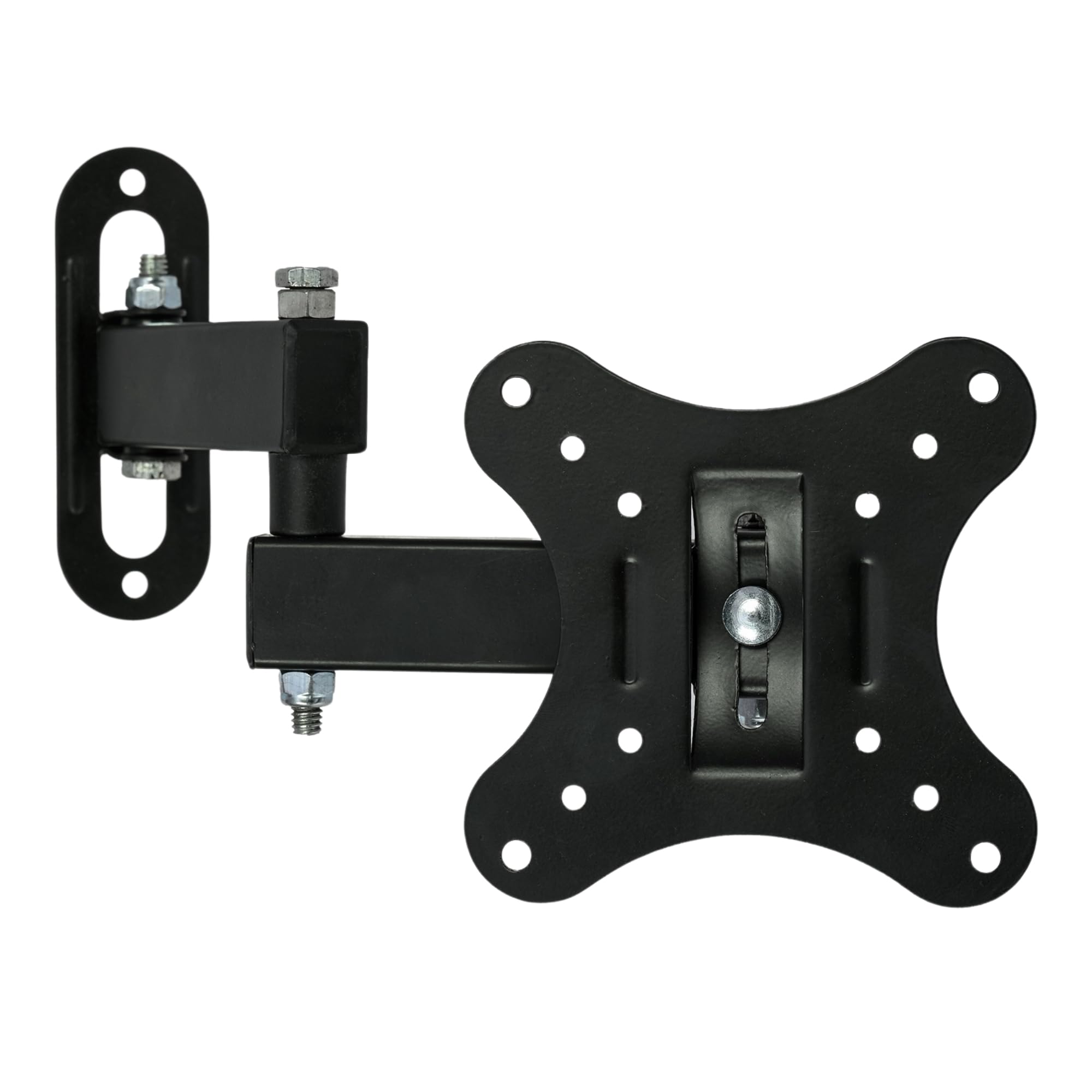 RISSACHI® TV Wall Mount Stand for 12–27 Inch LED LCD TVs | Universal Monitor Arm Wall Mount | Space-Saving TV Corner & Movable Stand | Adjustable Monitor Holder for Home & Office