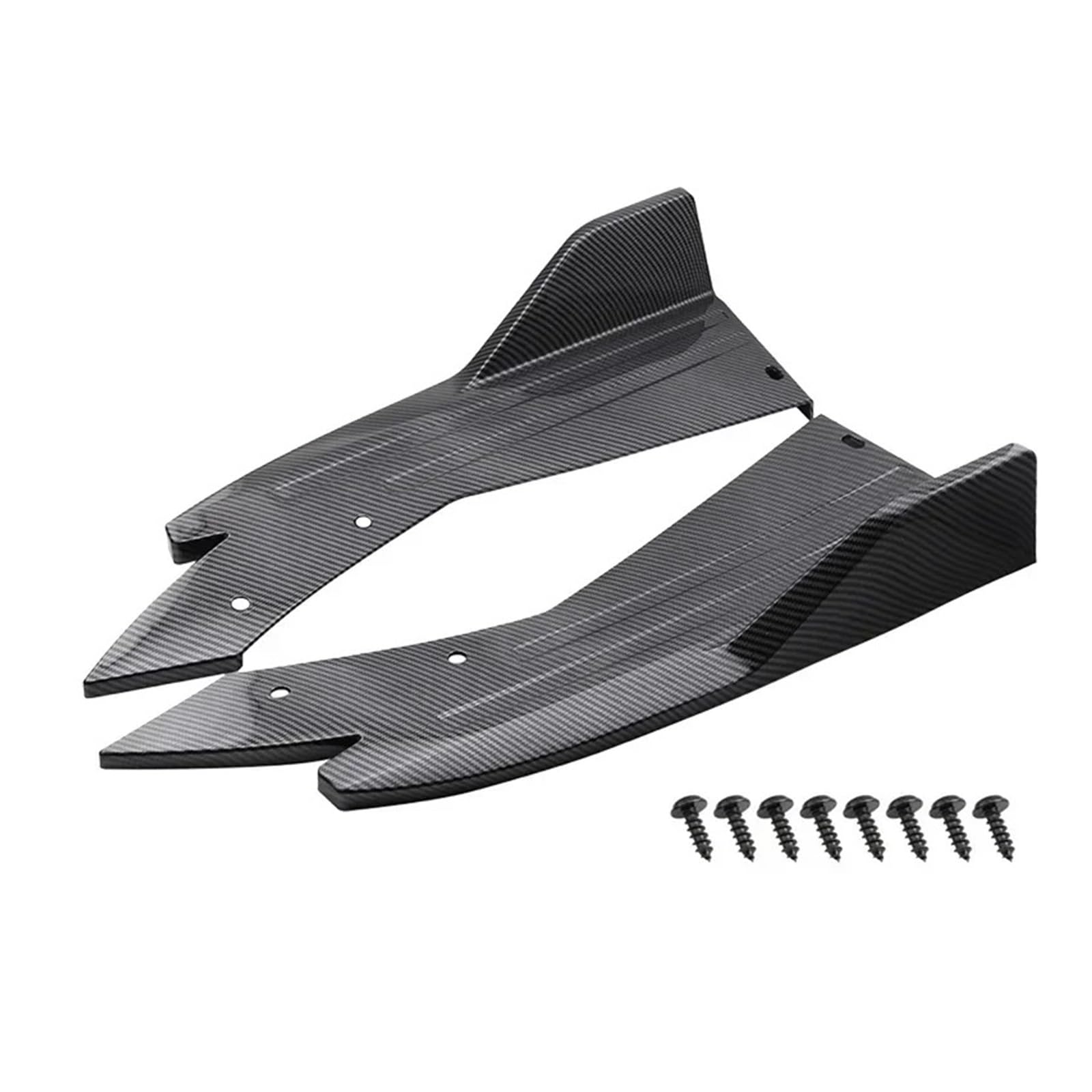 Difusor trasero universal de 48cm y canard winglet para parachoques de Serie 3 E90 6