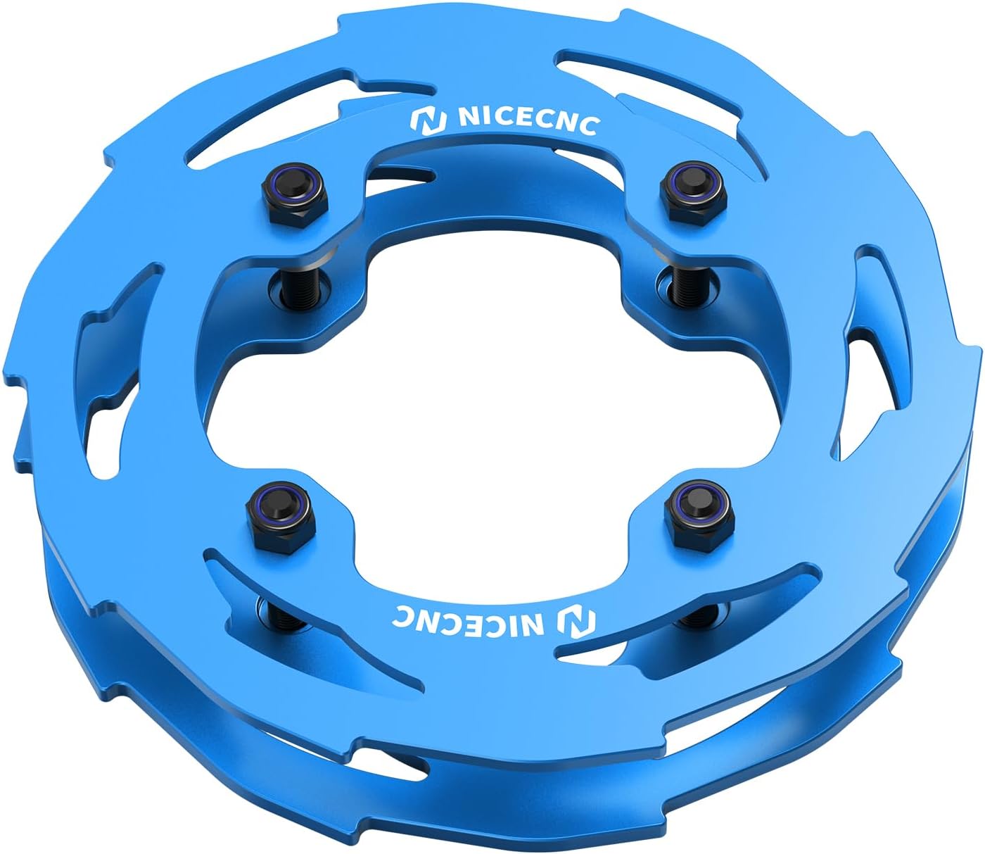 NICECNC Sprocket Guard Chain Cover Protector Compatible with Yamaha YFZ450R 2009 2010 2011 2012 2013-2023, YFZ450R SE 2009-2019 2020 2021 2022 2023, See Fitments Blue