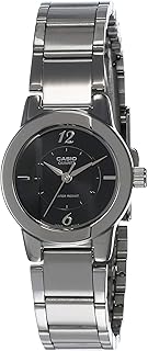 Casio enticer ladies analog silver dial women's watch-ltp-1230d-7cdf (sh35), silver analog, 30x23.5x8.3mm