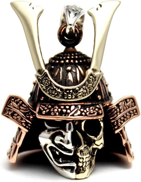 Amazon Good Vibrations 戦国武将 兜 スカル 骸骨 ペンダント シルバー９２５ お守り ジュエリー 通販