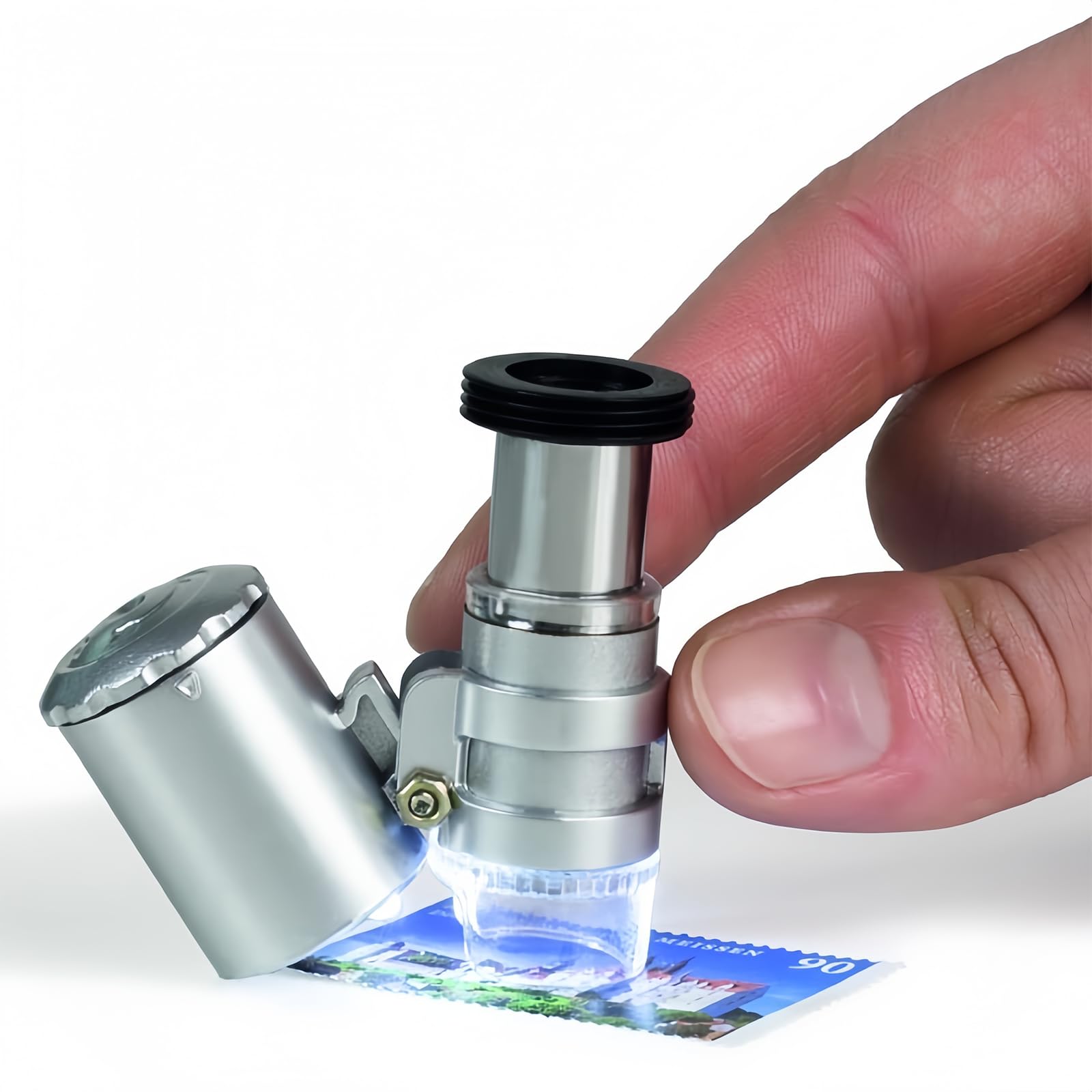 Testeur de bijoux électronique, loupe mini LED pliable 30x60 verres, professionnel haute précision, kit d'outils de test portable pour diamants, cristal