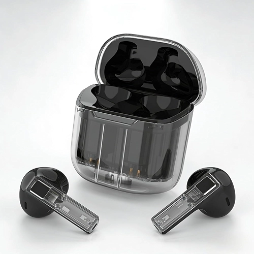 Fone de Ouvido Bluetooth 5.3 Wireless, Som Hi-Fi Estéreo, Cancelamento de Ruído, Toque Inteligente, Bateria Longa, Microfone, Compatível com Android e iO