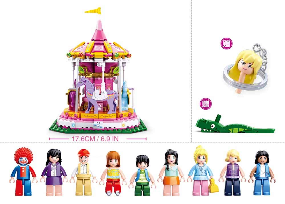 Sluban Girl Dream - Merry-Go-Round (762PCS)