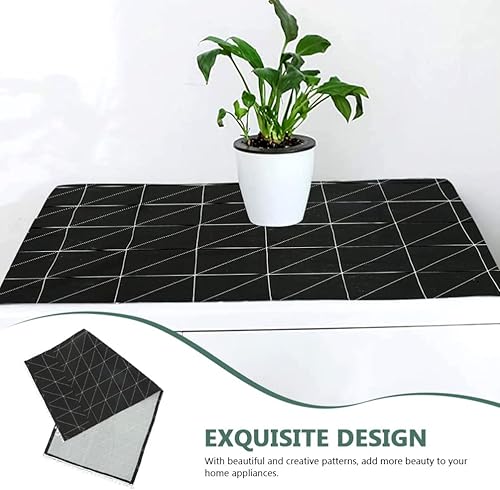 Miniatura 2 de Wakauto Funda protectora contra el polvo para nevera, lavadora y bolsillo para secadora, fácil de limpiar y organizar electrodomésticos de cocina