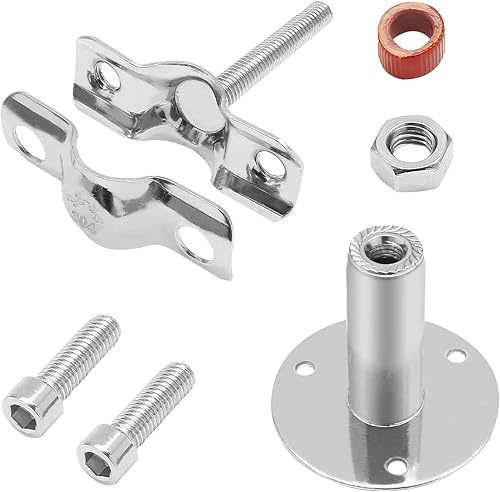 Miniatura 5 de Kyuionty Soporte de tubo de montaje en pared, soporte de tubo ajustable de acero inoxidable para tubo de tubería, diámetro de 1.260in (apto para