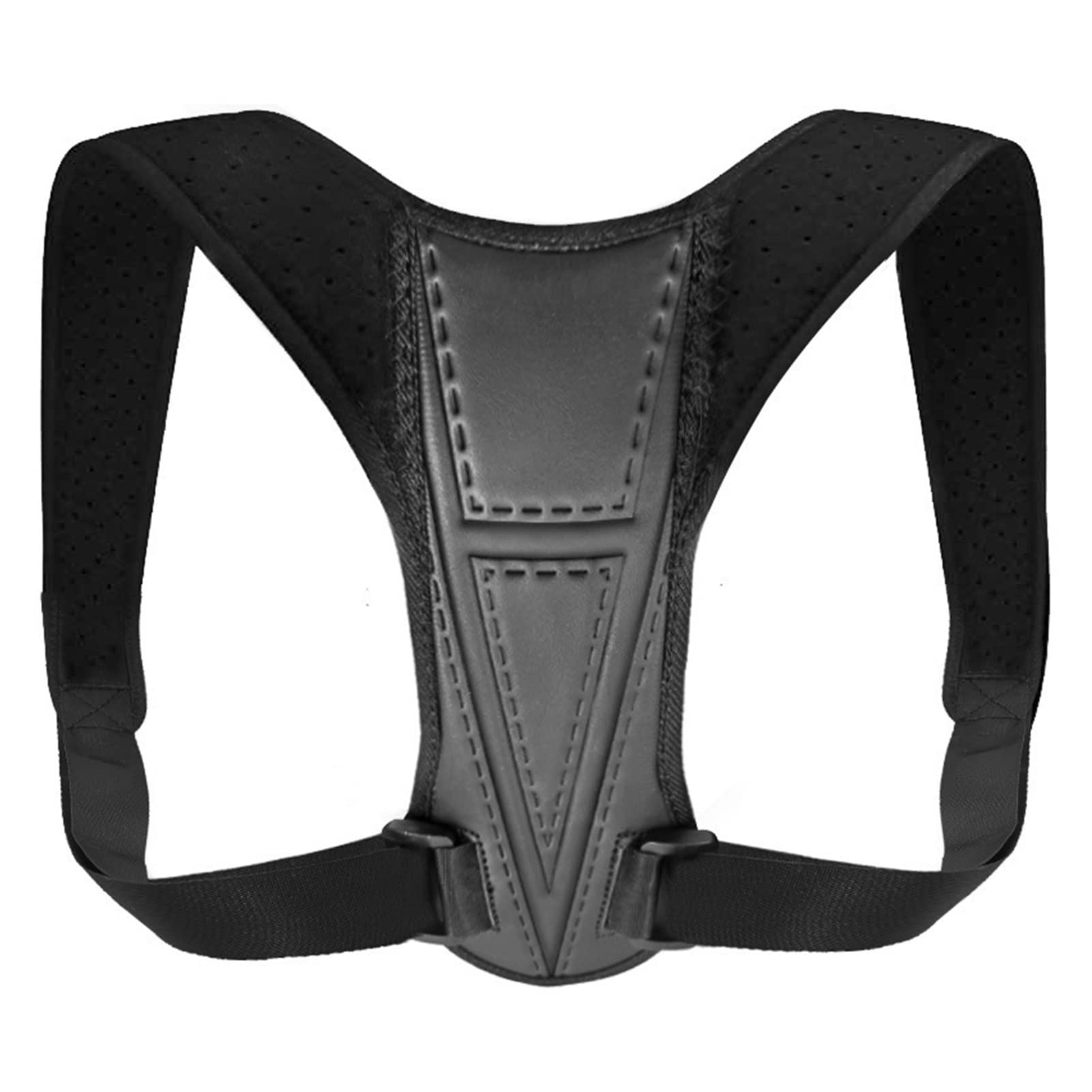 Corrector de postura para evitar encorvarse cinturón negro ajustable 6