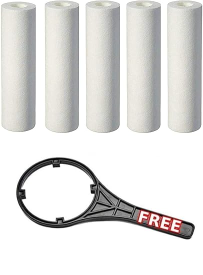 MG WATER SOLUTION PP Water Spun Filter Sediment Solid Cartridge 5 Micron Candle for All RO Water Purifier