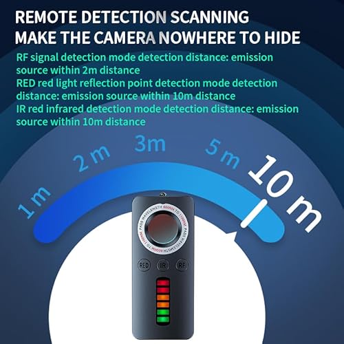 Yonete Codeyo Yonete Hidden Camera Detectors, Anti-Spy Camera Detector Bug Detector Gps Tracker Rf Signal Scanner Listening Devices Finder Wireless Rechargeable For Travel,Car thumb #3