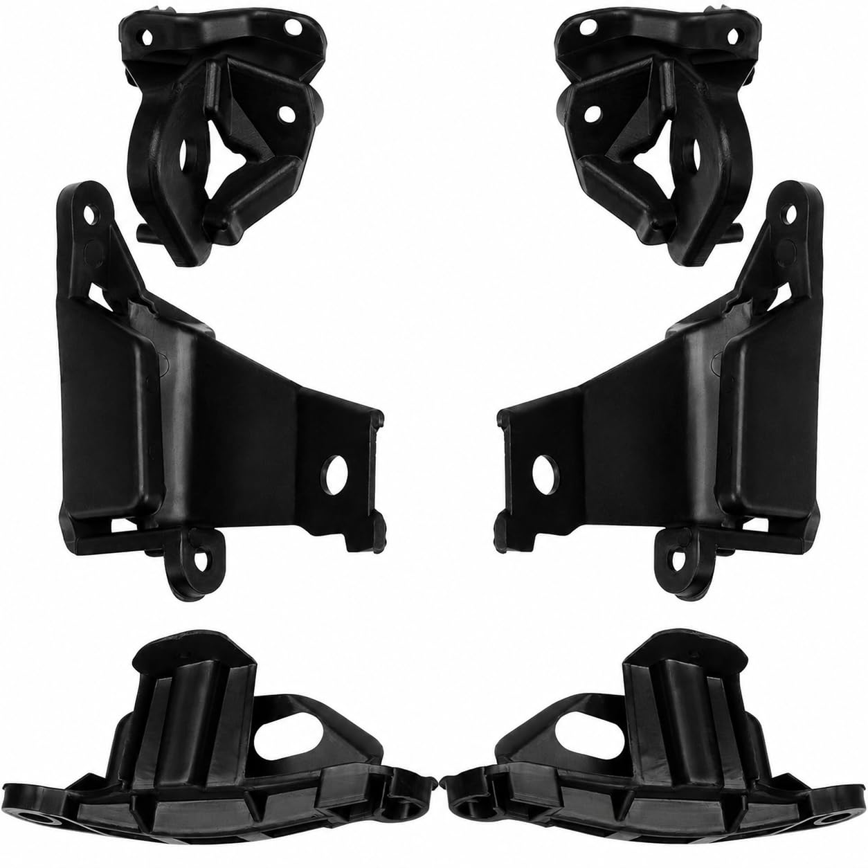 Kit de Réparation Support de Phare Avant Gauche et Droit 6212.E3 6212.E4 Compatible avec Peugeot 308 2008-2013 408 2010-2014, Supports Fixation Optique de Phare avec Vis et Rondelles