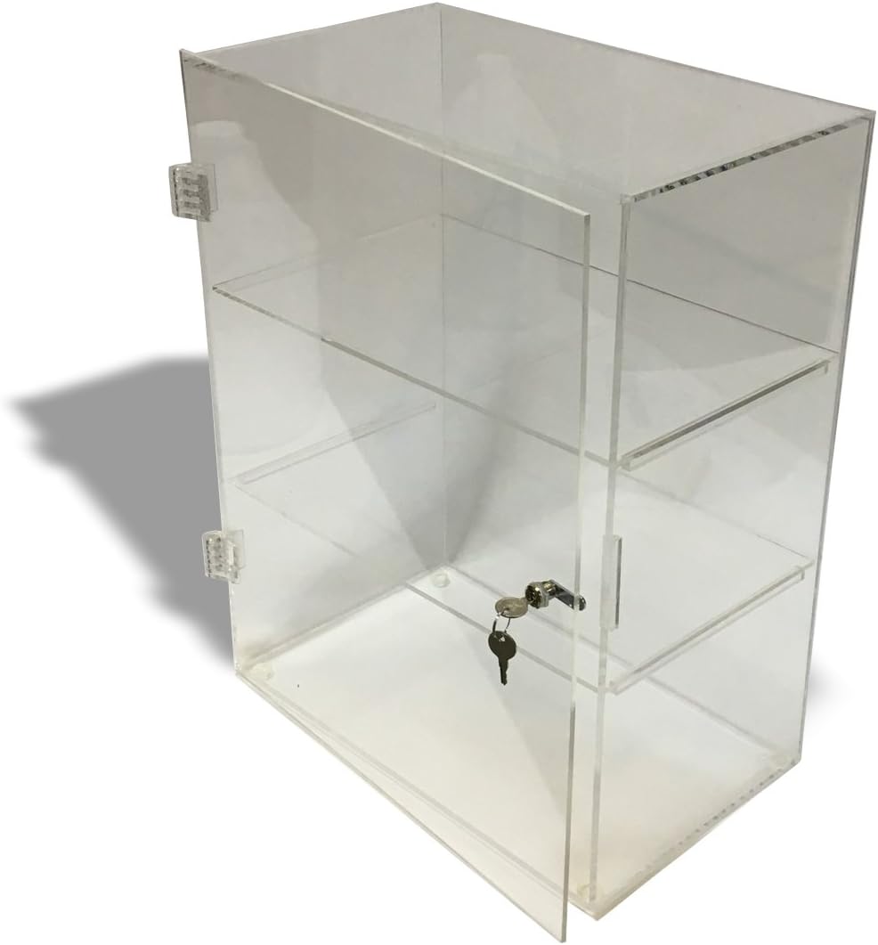 3 Tier Large Acrylic Lockable Display Case/Bakery Display