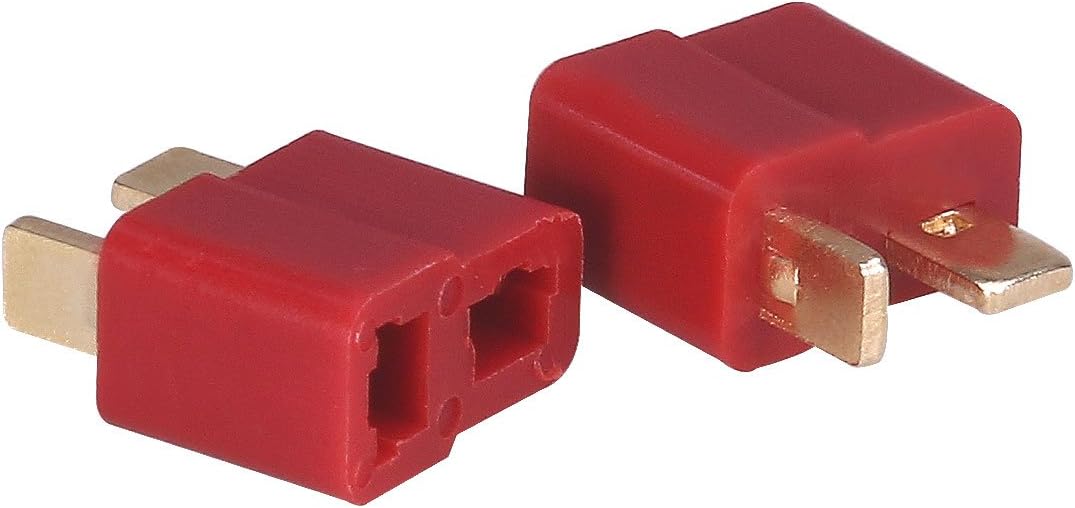 UEETEK T-Plug Connectors : 10 Pairs T-Type Male and Female connectors with 20 Heat-shrinkable Tube for RC Car Boat