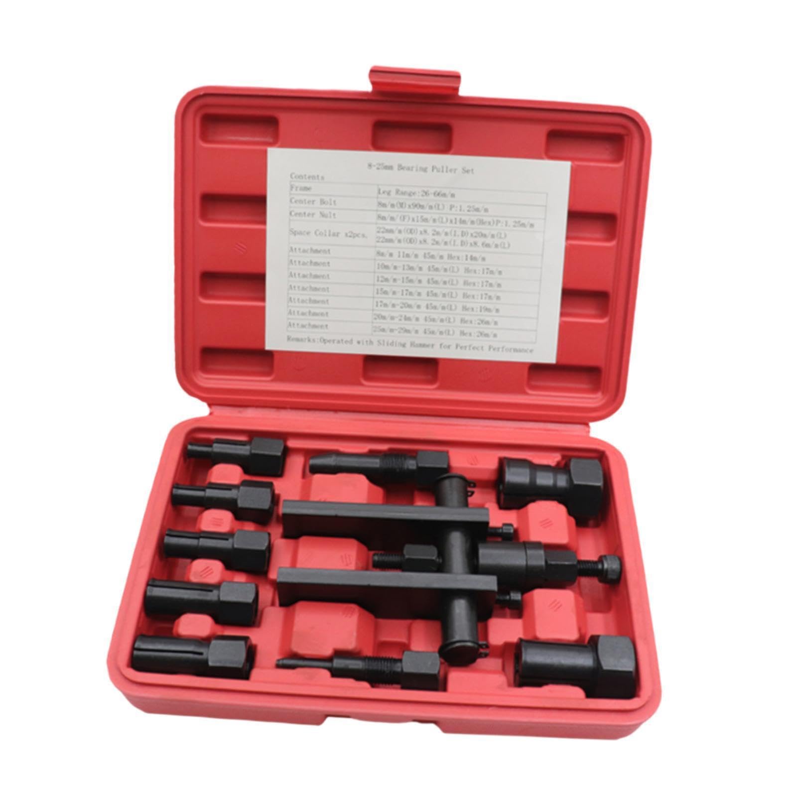 Ailan Estrattore per cuscinetti per ingranaggi ruota bici, in acciaio al cromo vanadio di qualità, forgiato per moto, versatile aggiunta al kit di attrezzi. Kit estrattore per cuscinetti interni,