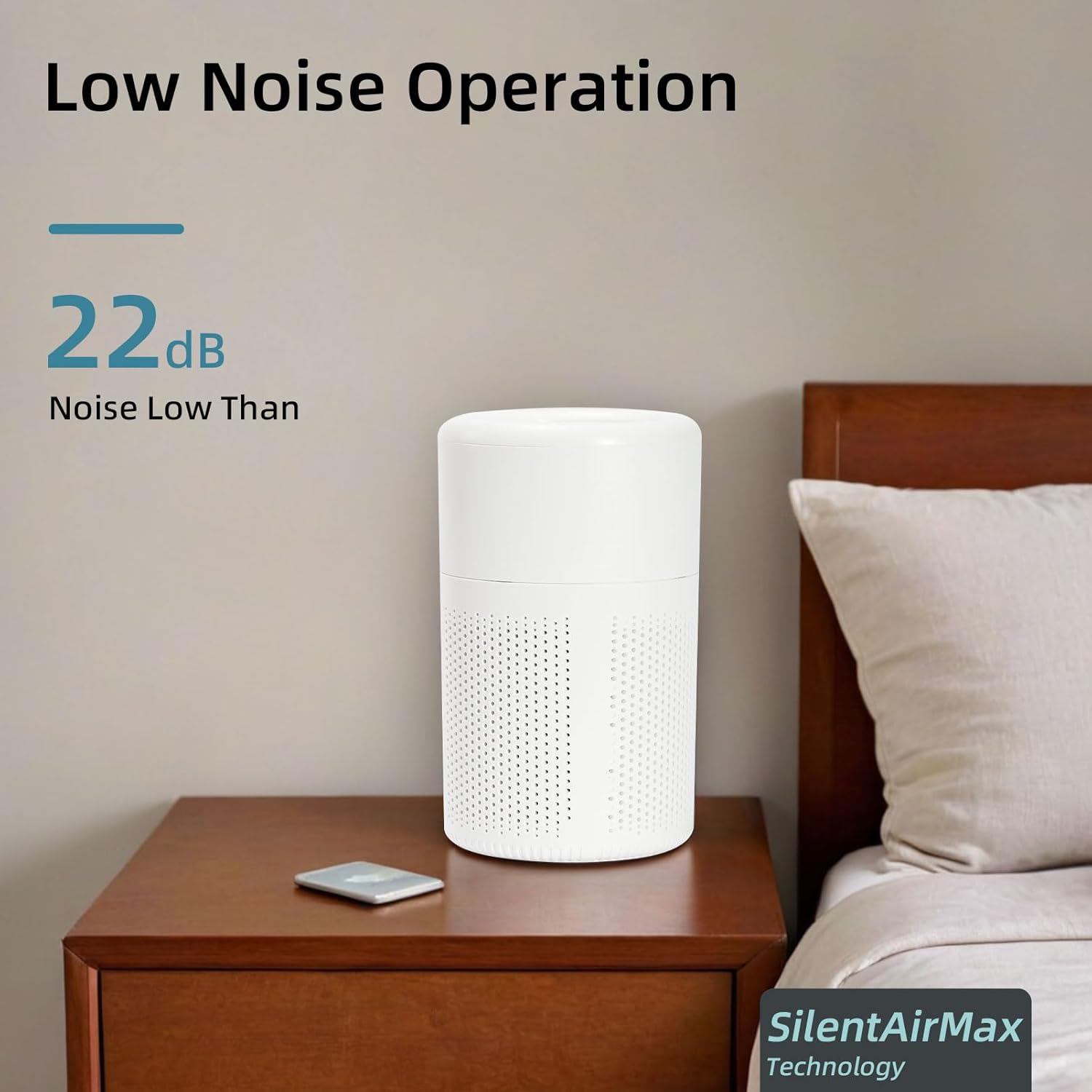 Small Air Purifier for Bedroom & Kitchen,Mini Air Purifier with Fragrance Function and 360° Air Inlet,HEPA Quiet Air Cleaner,Air Cleaner for Pet Odors Dust Smoke and Hair - Image 5