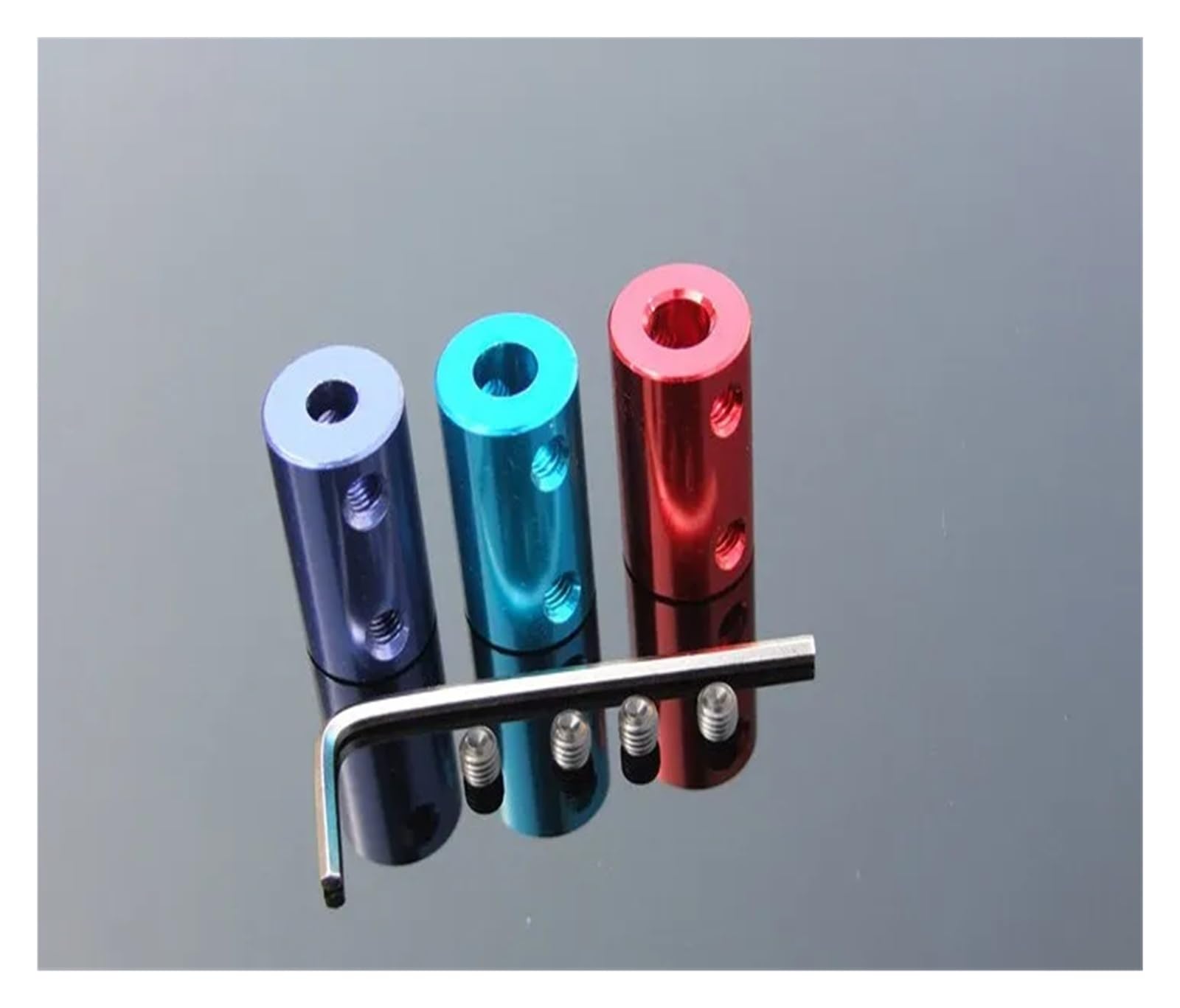 Couplage de moteur anti-vibration en aluminium 10x20mm haute fixation