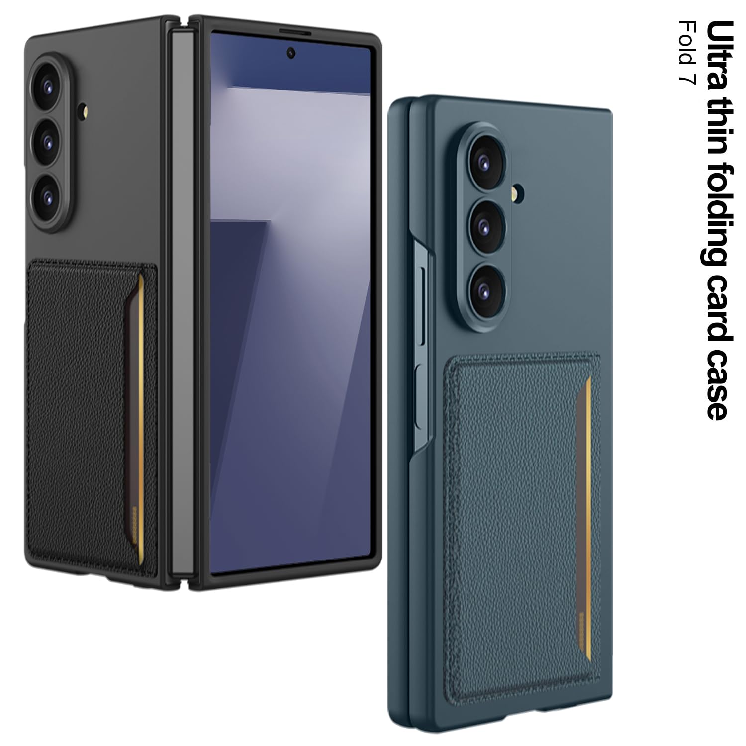 Amazon.co.jp: Galaxy Z Fold7専用 ケース 内蔵カード収納 一体化強化