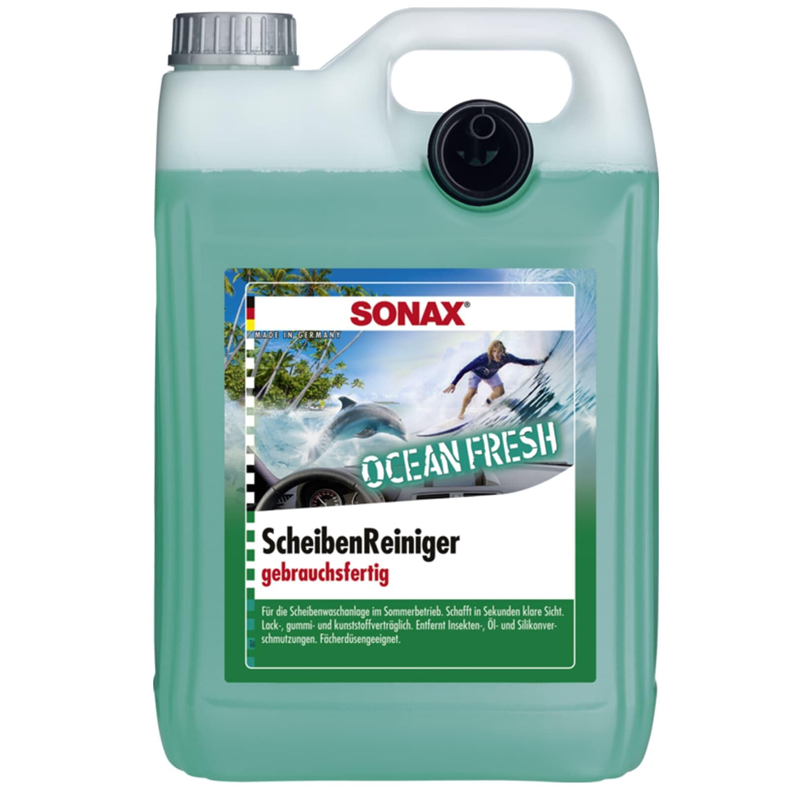Sonax 02645000 Detergente per cristalli, pronto all’uso, Ocean-Fresh, 5 l