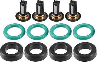 Fuel Injector Seal O Ring - Car O-Ring Rebuild Repair Kit - for SUZUKI GSXR1000 NBR Rubber Black - 4 Sets