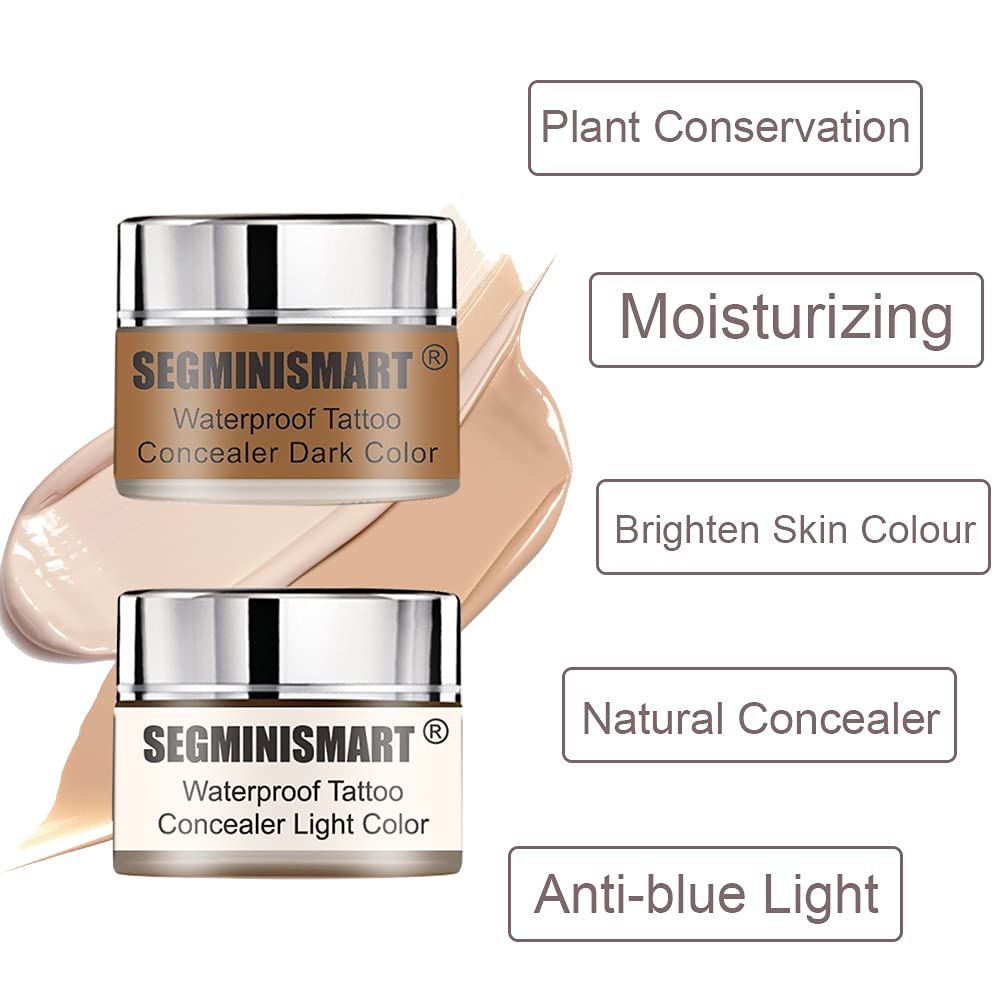 Correttore per Coprire Tatuaggi, Cicatrici,Tattoo Concealer, Make Up Set Impermeabile