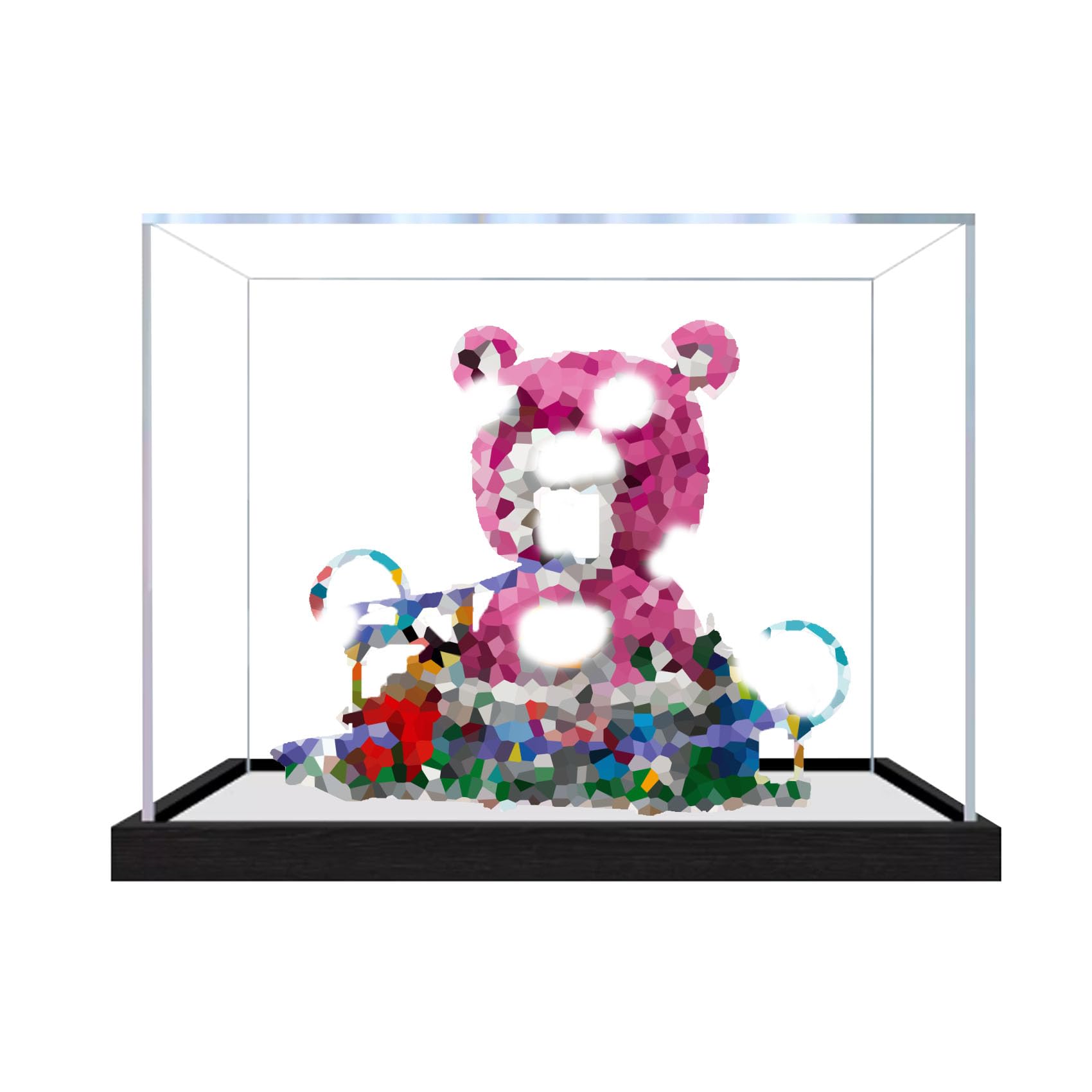 Dustproof acrylic Display Case for Le-go 77082 Model (display box only) (StyleC 3mm)