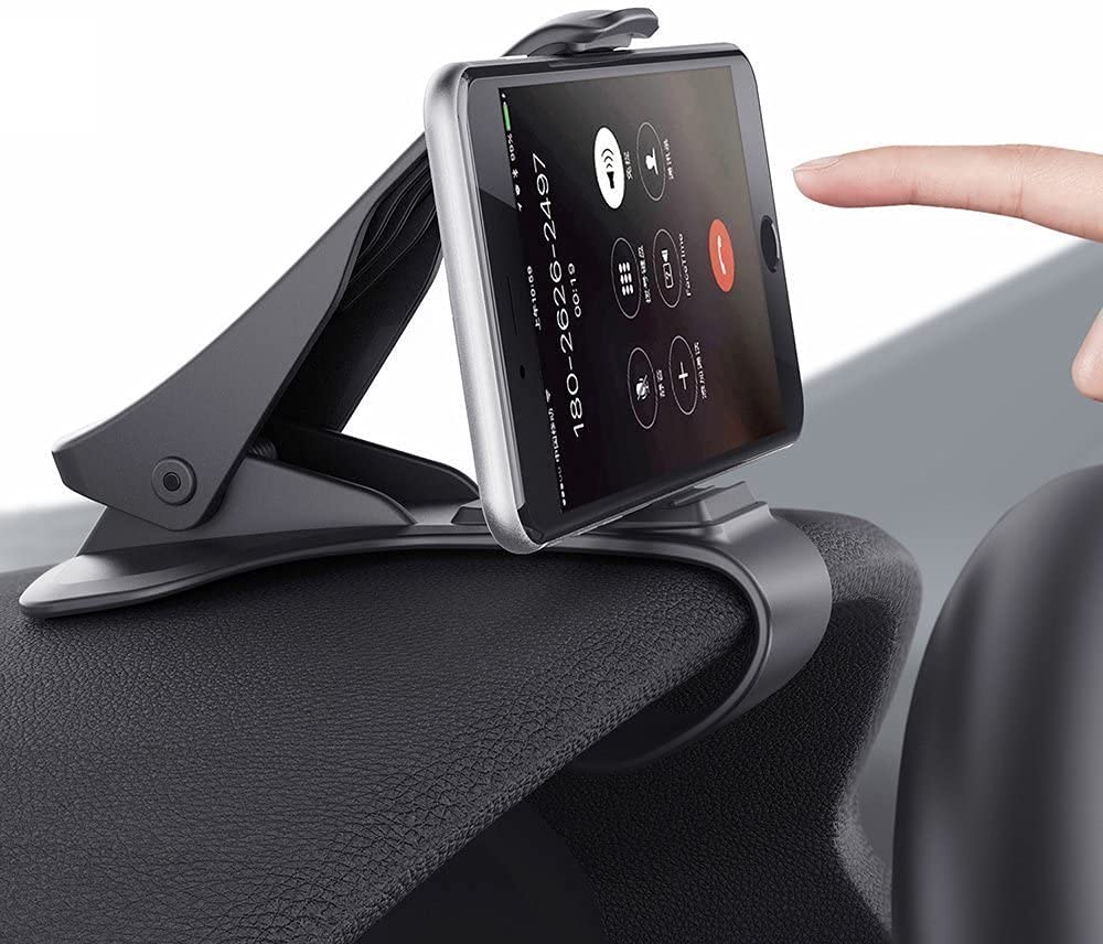 GJTCar Phone Holder Dashboard Cellphone Mount Mobile Clip Stand HUD Non-Slip Cell Phone Holder Design for Smart phone(3.0-6.5inch)