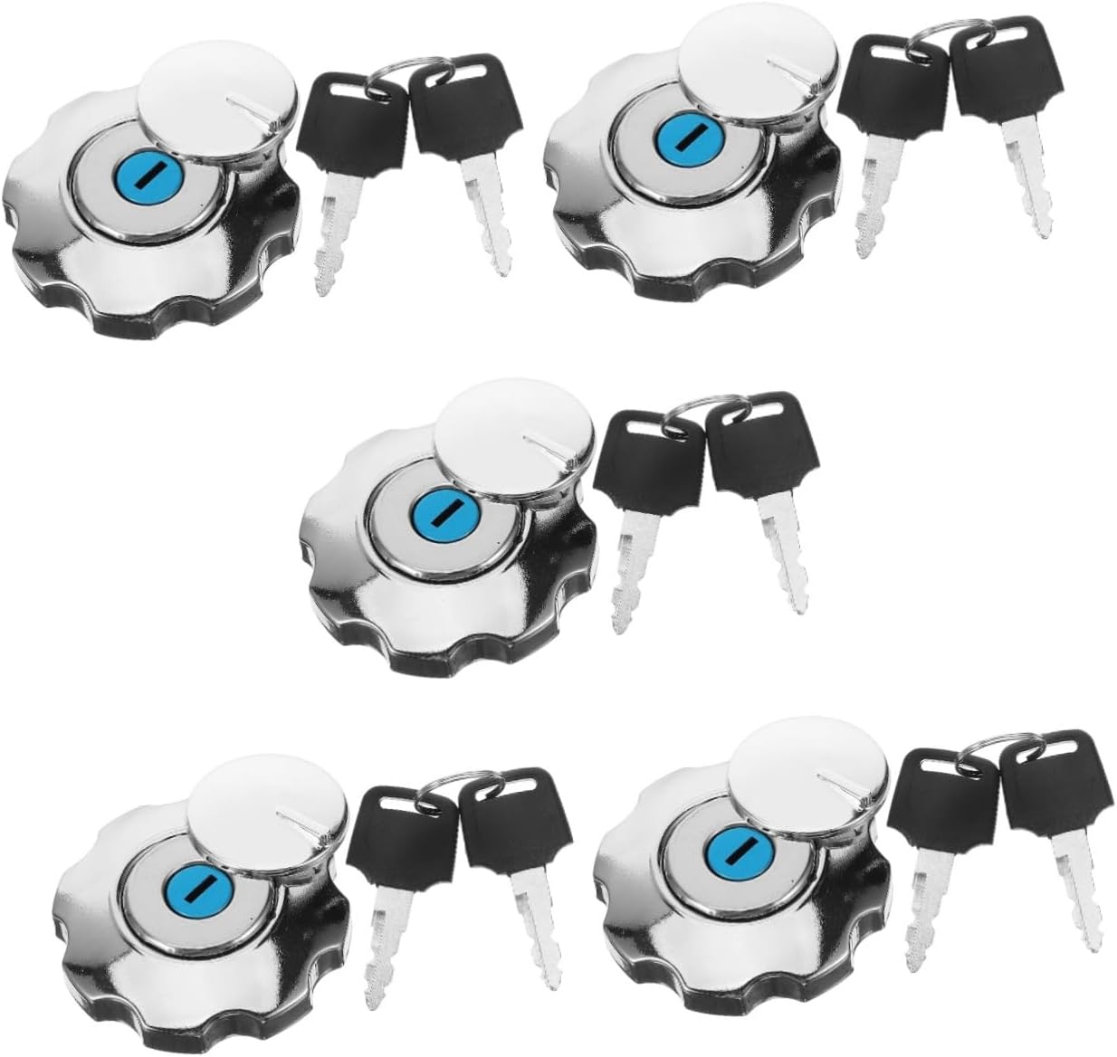 PRETYZOOM 5pcs Fuel Tank Motorcycle Gas Cap Key Replacement Auto Fuel Tank Easy Installation