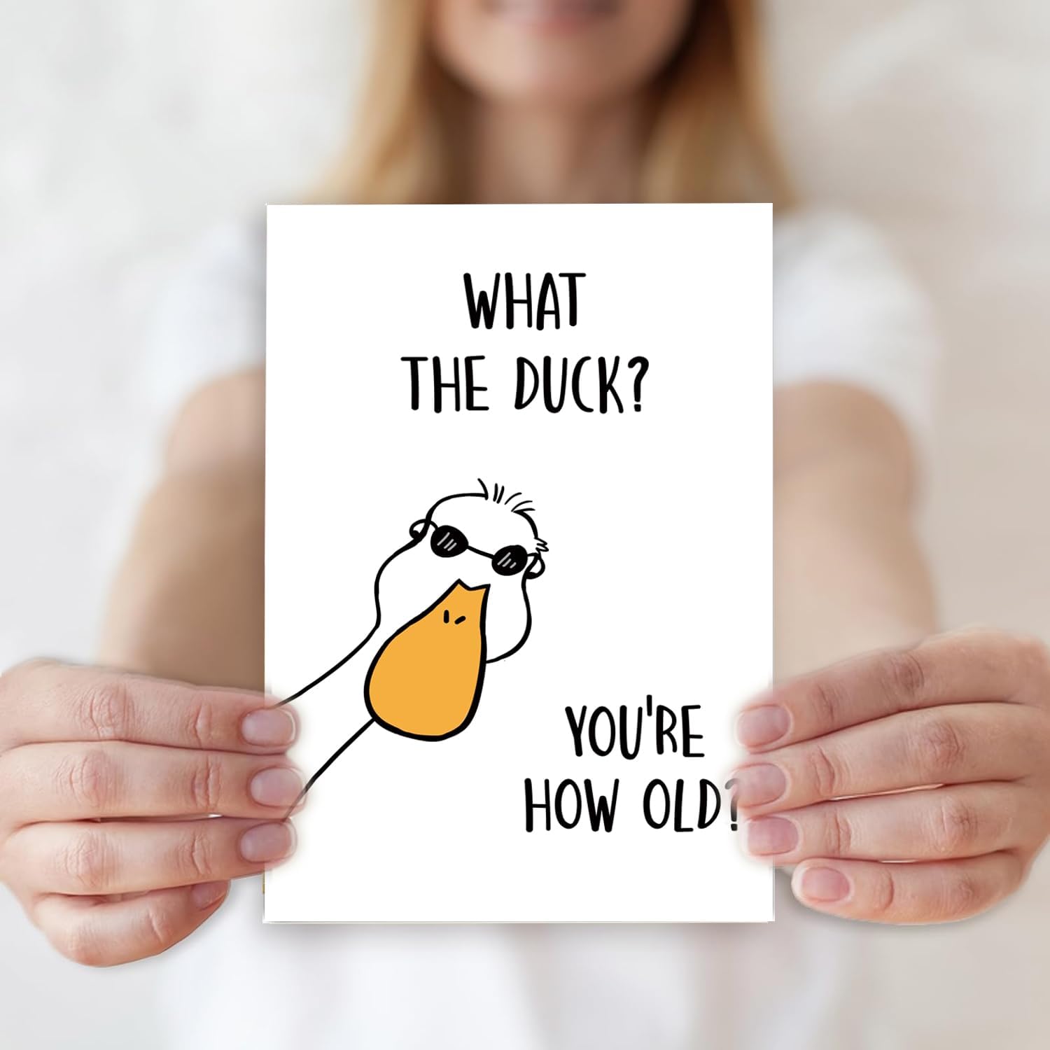 Funny Birthday Card from Duck,Birthday Card For Wife, Husband,Friends,Family Members, or Coworkers,Humorous Duck Birthday Gift - Image 7