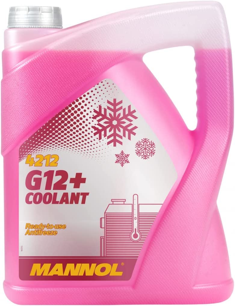 ETROON MANNOL 5L Coolant - Antifreeze G12+ Red Ready Mixed -30 DegreeC/125g