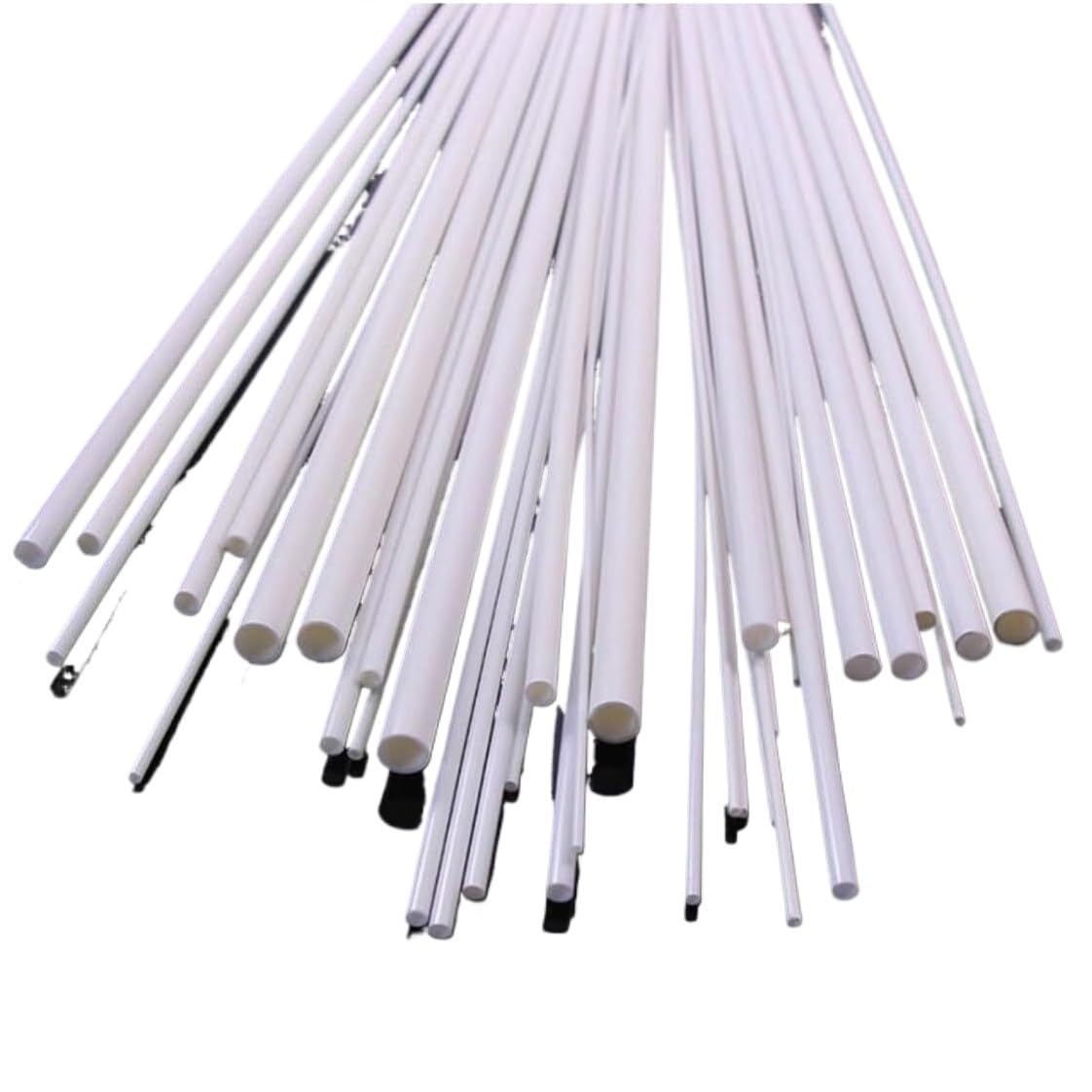 tubo rigido rotondo del PVC, Confezione da 5 tubi tondi cavi in ​​plastica ABS, diametro esterno 2-6 mm, lunghezza 250 mm(4mm)