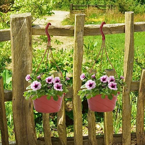 Pots de fleurs suspendus avec drainage optimal pour plantation verticale - 4