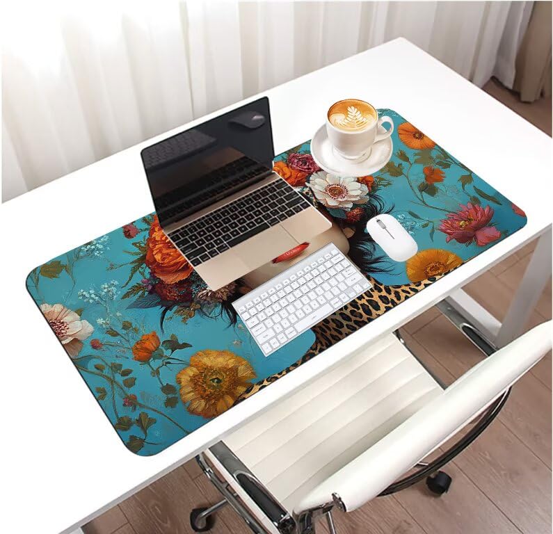 Tapis de souris bleu avec précision améliorée et base caoutchouc - 3