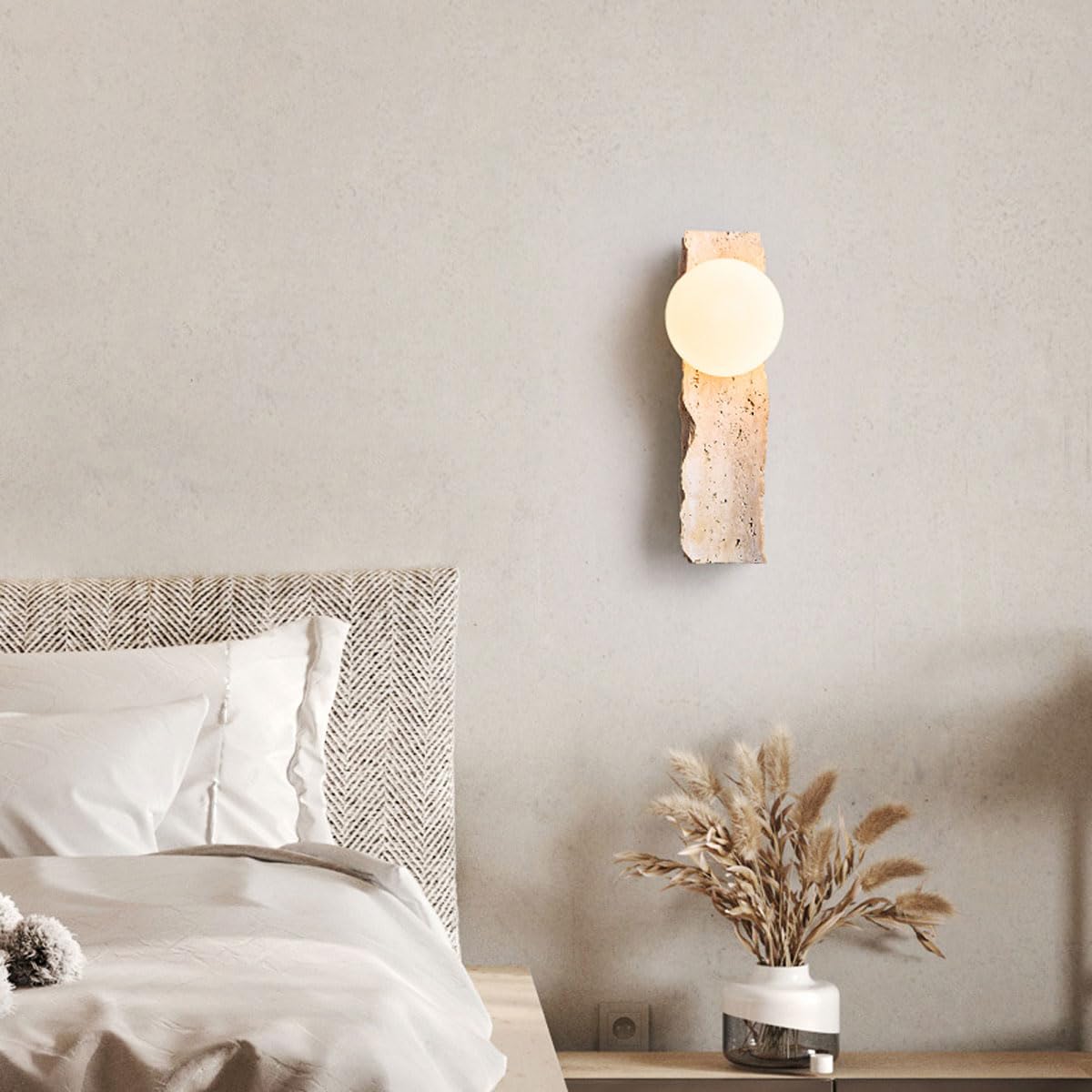 Générique Nowoczesna lampa ścienna do sypialni przedpokój salon długa japońska lampa ścienna żółta naturalna limonka do balkonu przejście nocne oświetlenie ścienne
