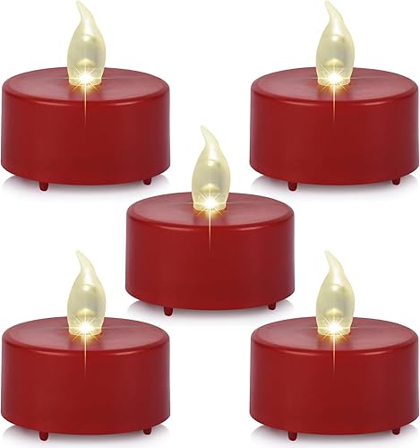 Velas de té a pilas, velas falsas eléctricas sin llama, paquete de 2450100 velas LED votivas realistas parpadeantes para Halloween, de larga