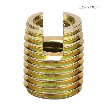 Thread Inserts, Knife Thread, 20Pcs 302 Carbon Steel Self-Tapping Thread Insert Screw Repairing Accessories(Inner M61.0 Outer M91.0: 12mm / 0.5in)