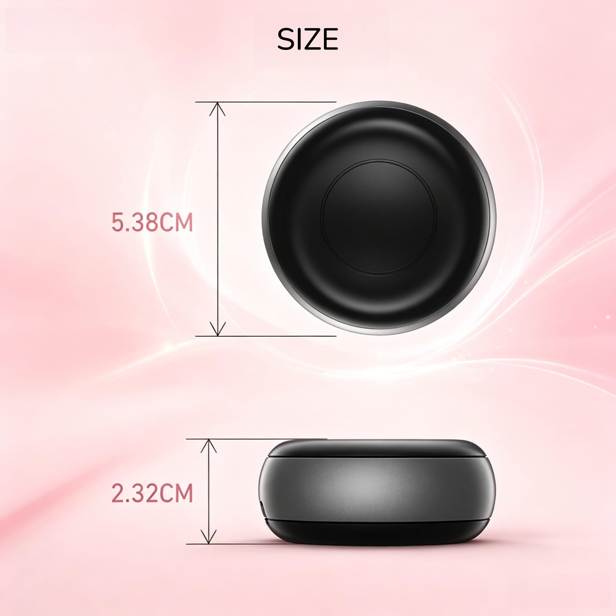 NE91 - Auriculares in-ear para dormir, mini auriculares Bluetooth inalámbricos para dormir de lado, auriculares ultraligeros de 2,4 g, cancelación de ruido de llamada adaptativa (negro)