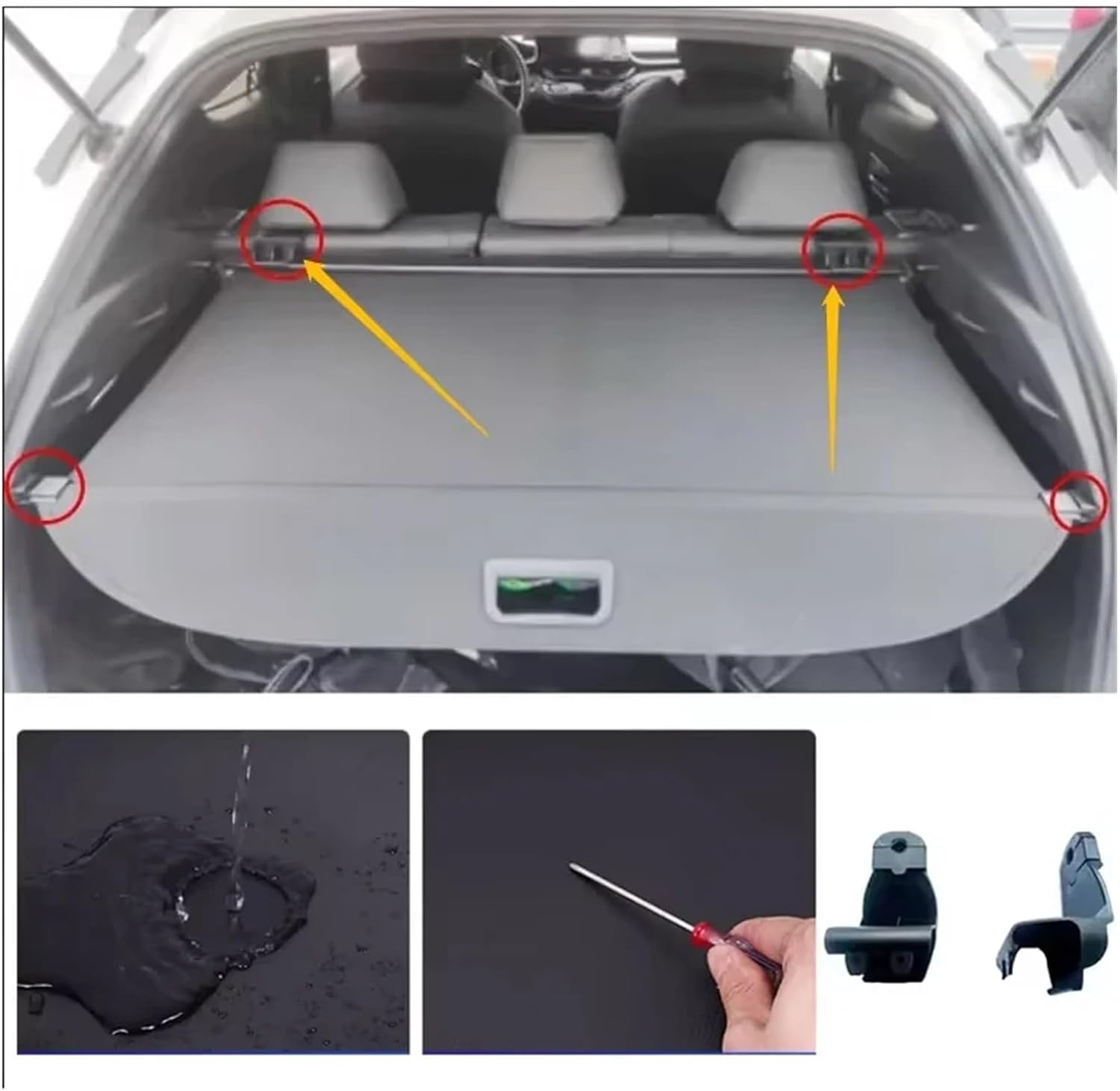 Car Rear Trunk Cargo Cover Compatible with BYD Denza N7 2023 2024 2025-IN Luggage Tray Storage Security Shield Curtain Partition Mat
