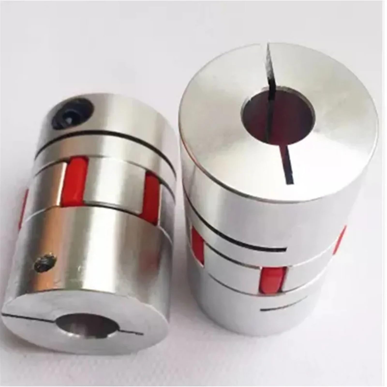 Acoplador de eje de mandíbula de Motor CNC, acoplamiento Flexible de ciruela de araña D25 L30 4mm 5mm 6mm 6,35mm 7mm 8mm 9mm 9.525mm 10 12 12,7mm 1 Uds.(8X10)