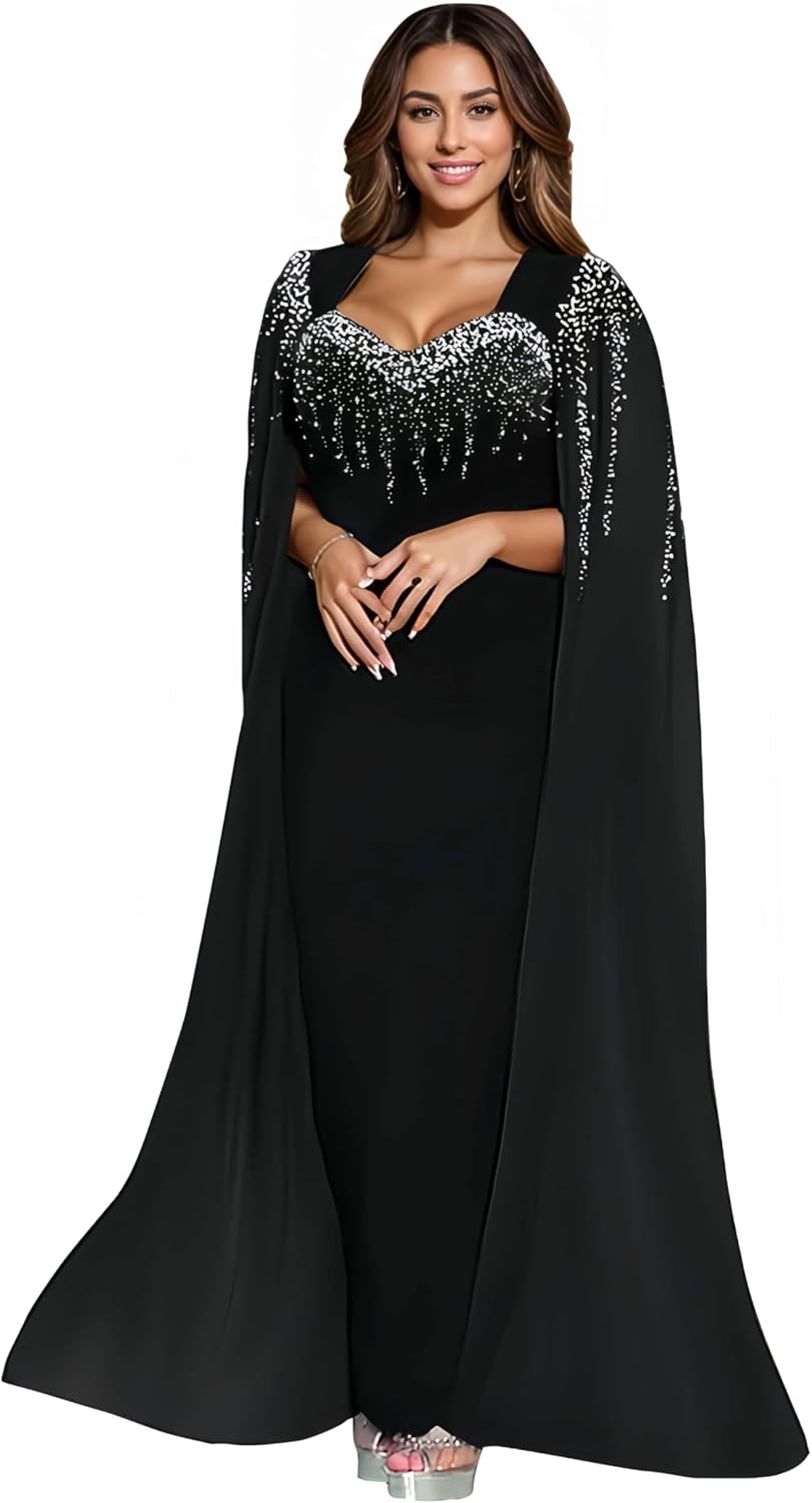 Zoctuo Cold Shoulder Evening Gowns for Women Formal,Prom,Galas,New Year's Eve