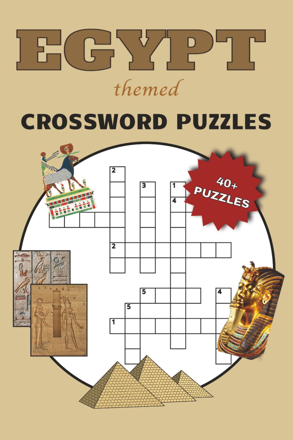 Egypt Crossword Puzzles: Easy to Read Crossword Puzzles about Ancient Egyptian Culture, Pharaohs, Gods & more | 84 pages, 6x9 inches | 40+ Puzzles for ... Relaxation and Screen Free Entertainment