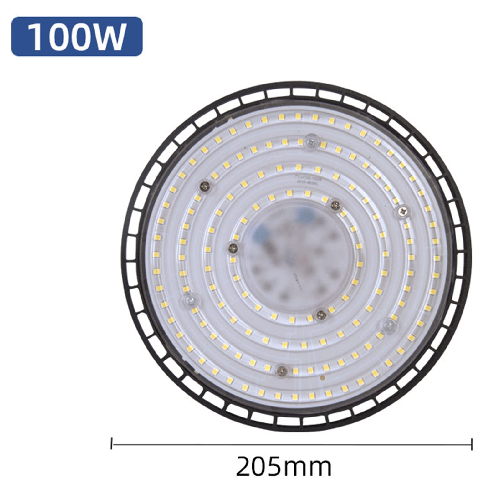 100W UFO LED Spotlight 6500K Cool White LED High Bay Light for Shop Garage Barn Warehouse — view 3