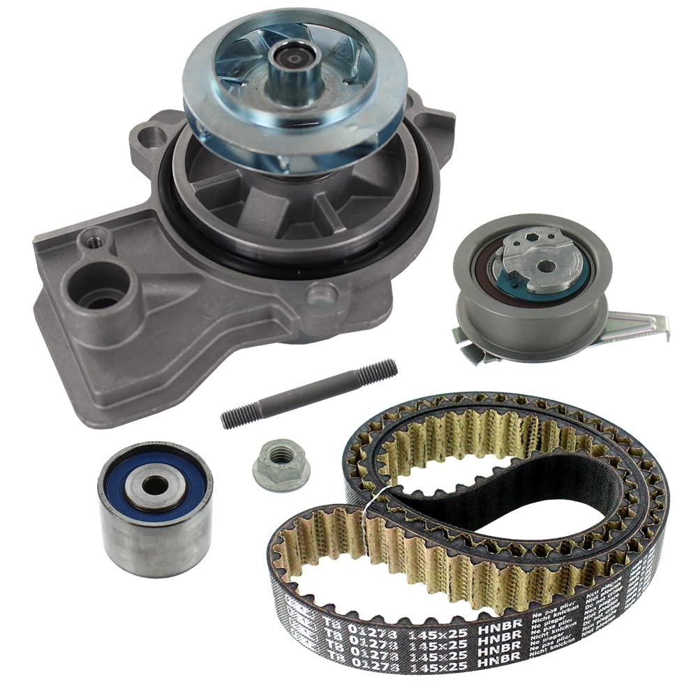 SKF Pompe à eau + kit de courroie de distribution VKMC01350-1 | Compatible avec: AUDI A1, A1 Sportback, SKODA FABIA III, FABIA III Kombi, RAPID, RAPID Spaceback